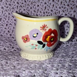 Pioneer woman creamer flea market floral pattern kitchen serving coffee tea